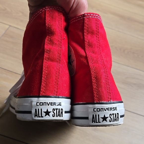 Converse CTAS Red High-Top Sneakers Womens 10 Mens 8 - Picture 4 of 7